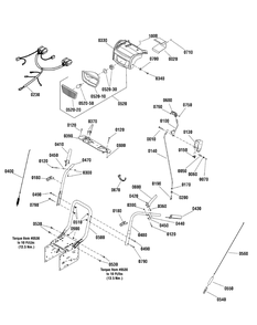 Handles And Controls Group Diagram and Parts List for 1696568-00 2015 Briggs and Stratton Snow Blower